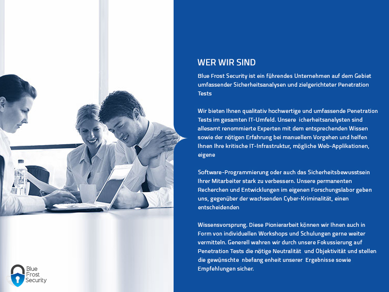PowerPoint-Design von Best Design Hub für Blue Frost Security GmbH | Design #8501925
