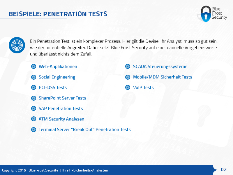 Design de PowerPoint par Best Design Hub pour Blue Frost Security GmbH | Design #8501927