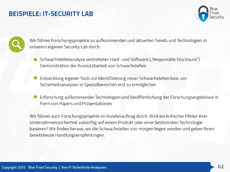 PowerPoint-Design von Best Design Hub für Blue Frost Security GmbH | Design #8501958