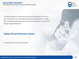 PowerPoint Design by Best Design Hub for Blue Frost Security GmbH | Design: #8501959