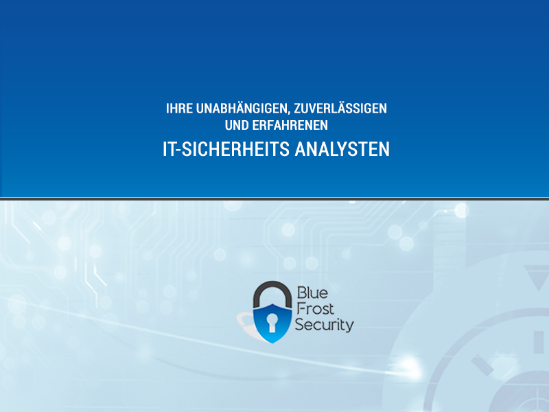 PowerPoint Design by Best Design Hub for Blue Frost Security GmbH | Design #8502382