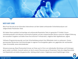 PowerPoint Design by Best Design Hub for Blue Frost Security GmbH | Design: #8502383