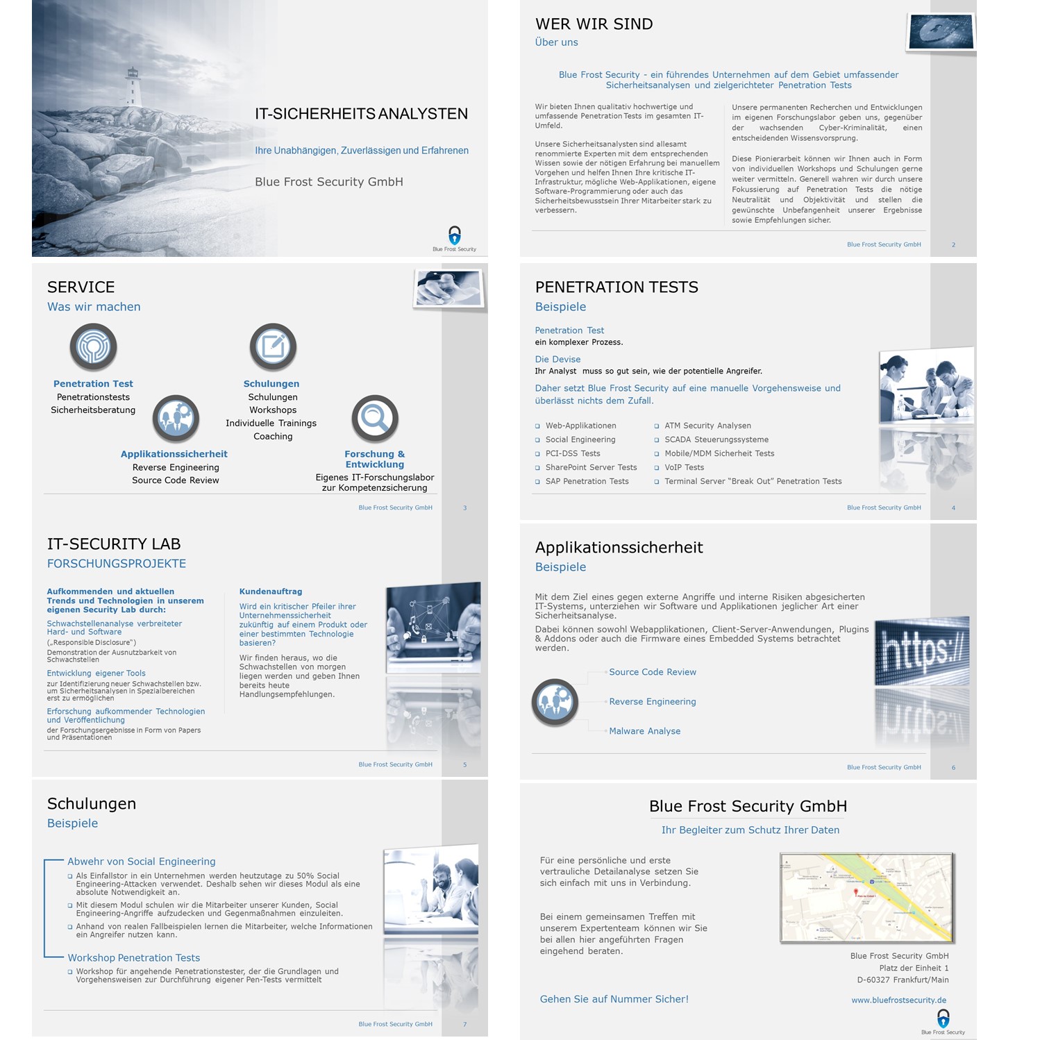 PowerPoint Design by Cris_Sim for Blue Frost Security GmbH | Design #8515599