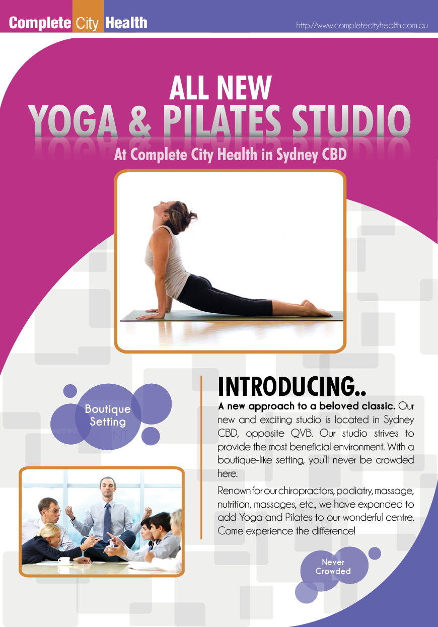 modern professional massage flyer design for a company by riyanna pilates flyers