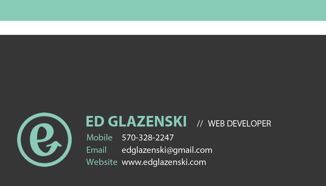 Visitenkarten-Design von Selda für EG Web Design | Design #8477761