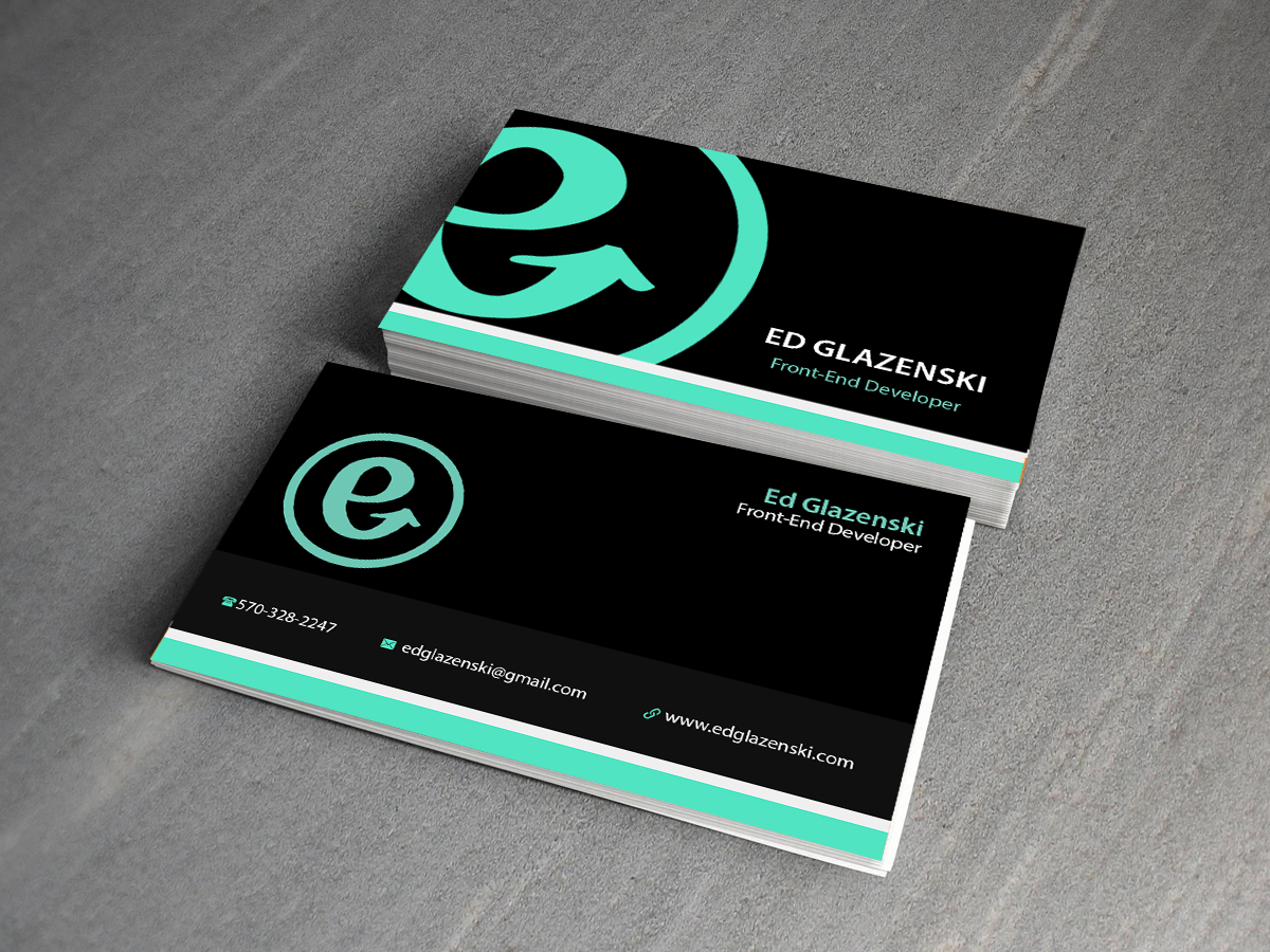 Business Card Design by Creations Box 2015 for EG Web Design | Design #8497692