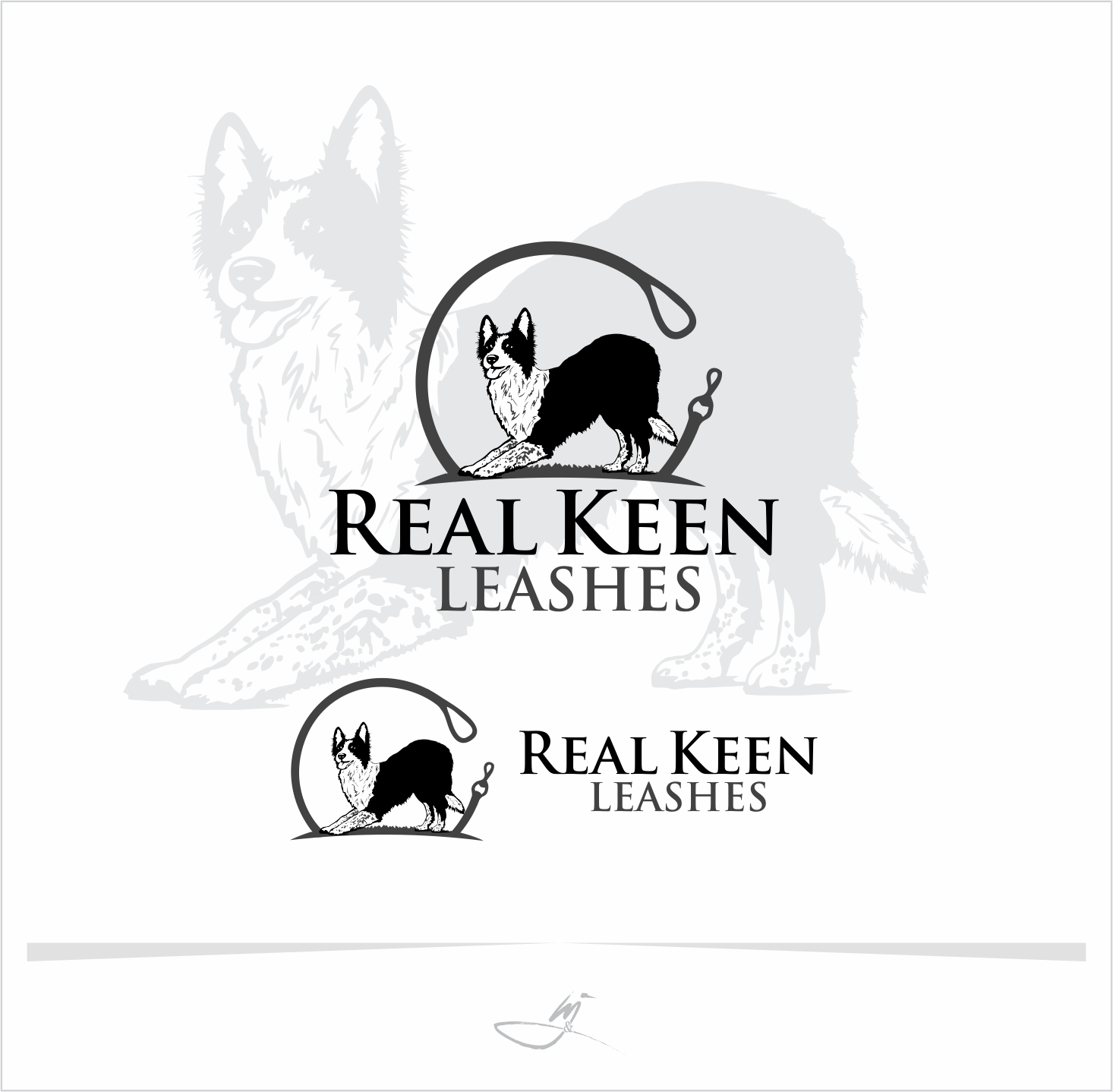 Logo Design by Mimi &amp; Max for Real Keen Leashes | Design #8505974
