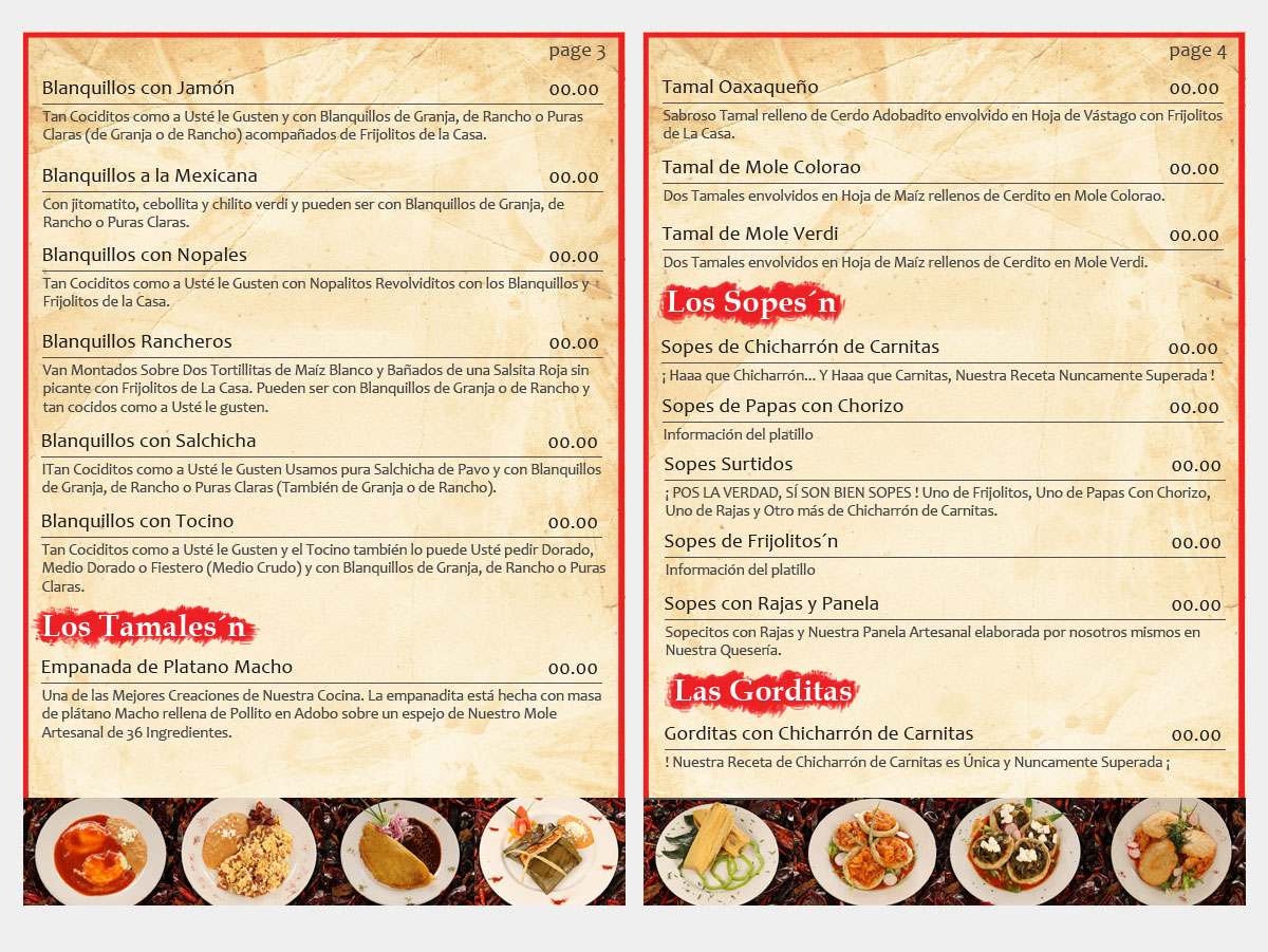 Menü-Design von Parul für Como en el Rancho, S.A. de C.V. | Design #2007138