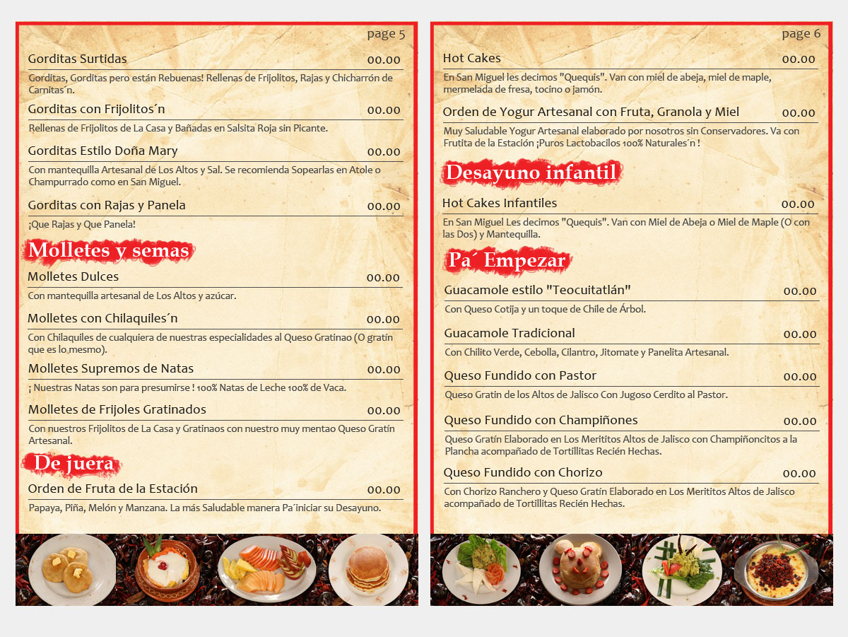 Menü-Design von Parul für Como en el Rancho, S.A. de C.V. | Design #2007141