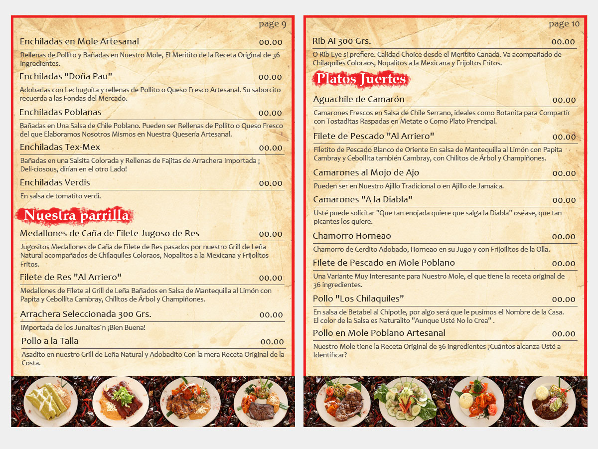 Menü-Design von Parul für Como en el Rancho, S.A. de C.V. | Design #2007154