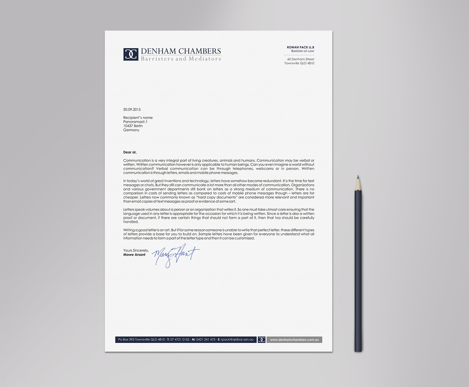Letterhead Design by logodentity for this project | Design #10243465