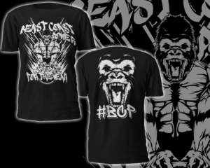 Beast Coast Power, powerlifting and strength training | Diseño de Camiseta por Michaelsefrico