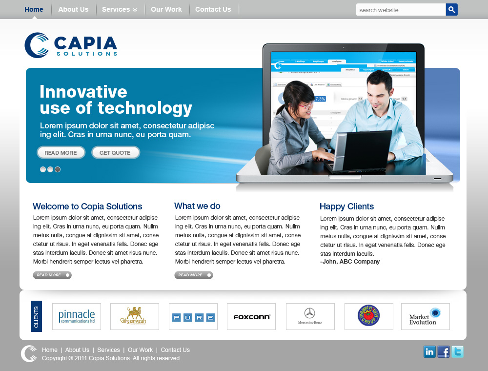 Web Design by Sky Ram for this project | Design #409577