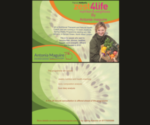 Design de Flyer par Graphicsia pour Antonia Maguire Zest4Life Nutrition & Health | Design : #8495660