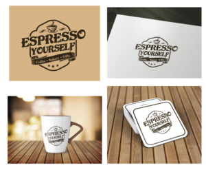 Espresso Yourself / Coffee / Bakery / Gifts | Logo Design by Ena