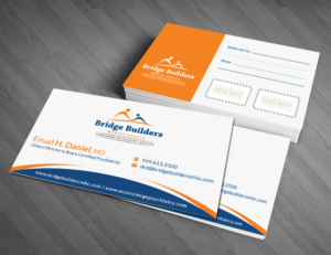 Bridge Builders Mental Health Center - A Concierge Psychiatry Service; Trendy, Crisp, Clean. | Business Card Design by  Artman