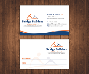Bridge Builders Mental Health Center - A Concierge Psychiatry Service; Trendy, Crisp, Clean. | Business Card Design by Stylez Designz