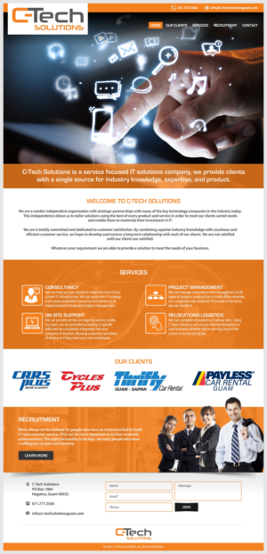 Web Design par -Marc- pour C-Tech Solutions | Design : #9199000