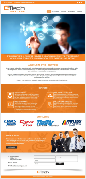 Web Design par -Marc- pour C-Tech Solutions | Design : #9199223