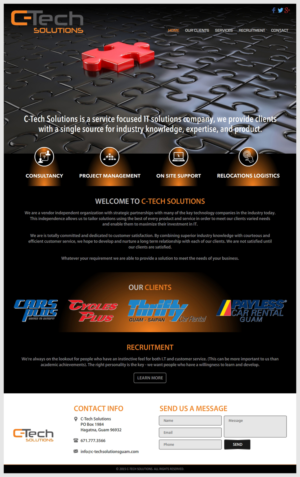 Web Design by -Marc- for C-Tech Solutions | Design: #9200048