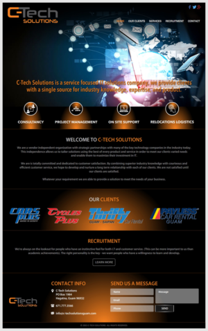 Web Design by -Marc- for C-Tech Solutions | Design: #9200184