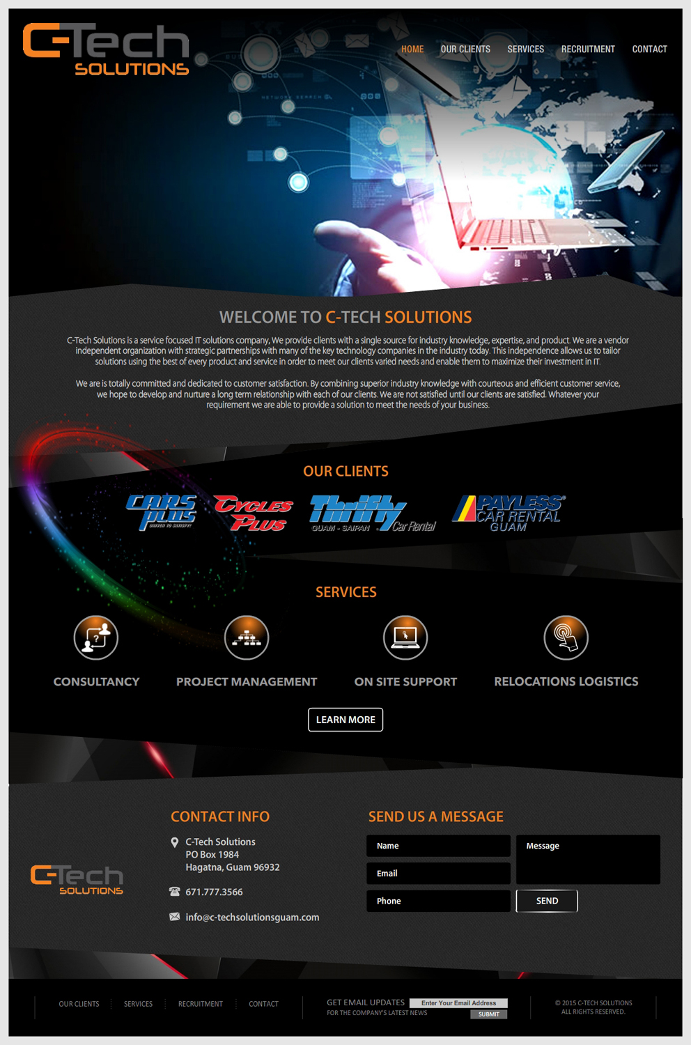 Web-Design von -Marc- für C-Tech Solutions | Design #9205013