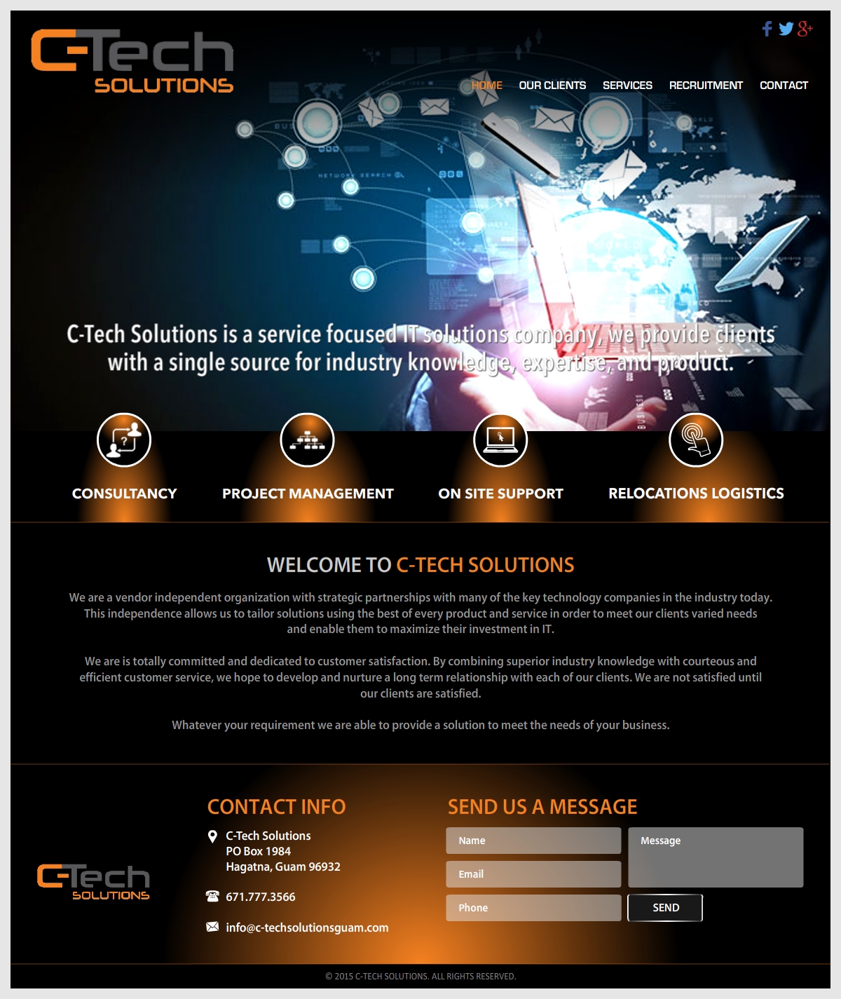 Web Design by -Marc- for C-Tech Solutions | Design #9218072