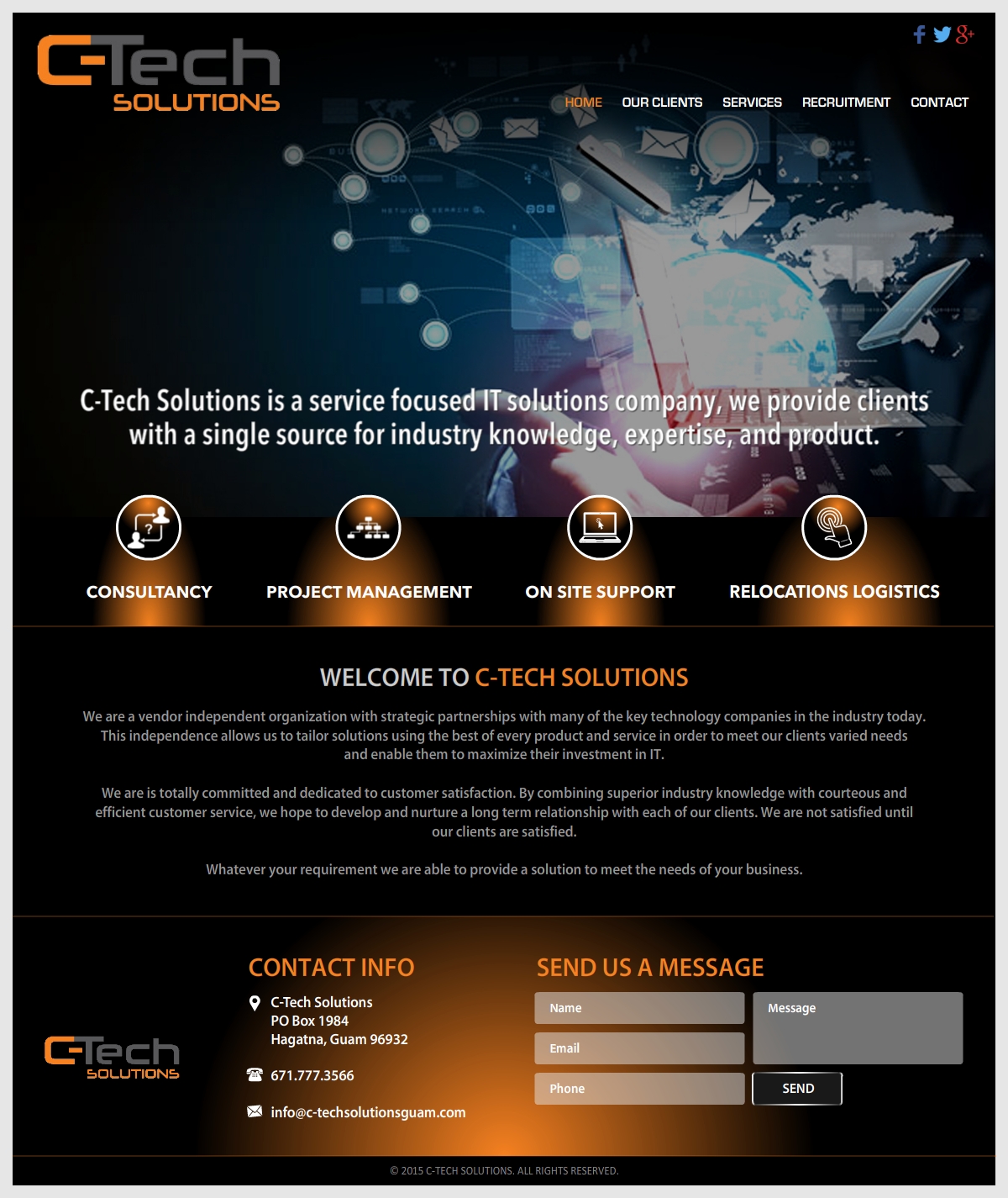 Web Design by -Marc- for C-Tech Solutions | Design #9218194