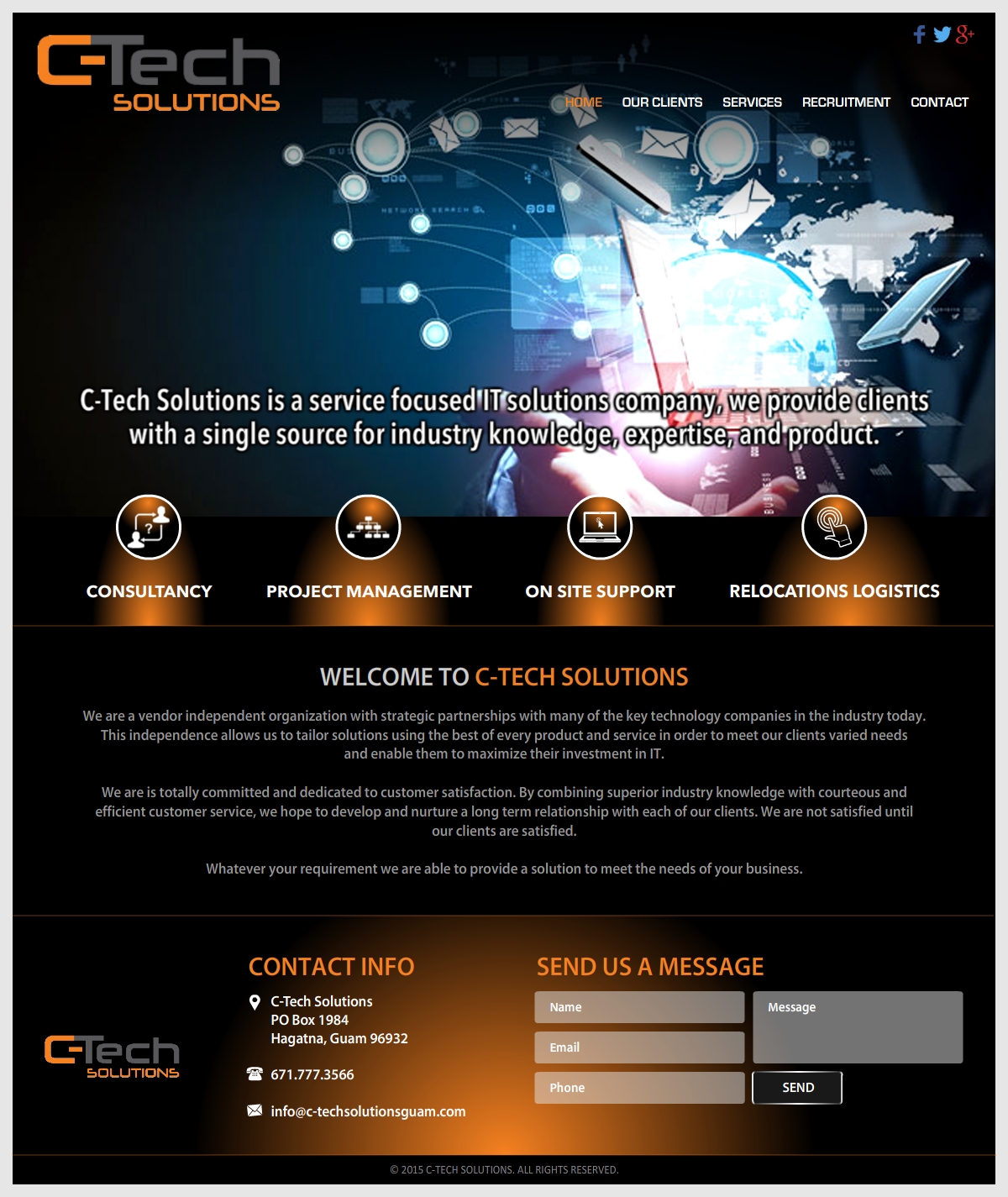 Web Design by -Marc- for C-Tech Solutions | Design #9222837