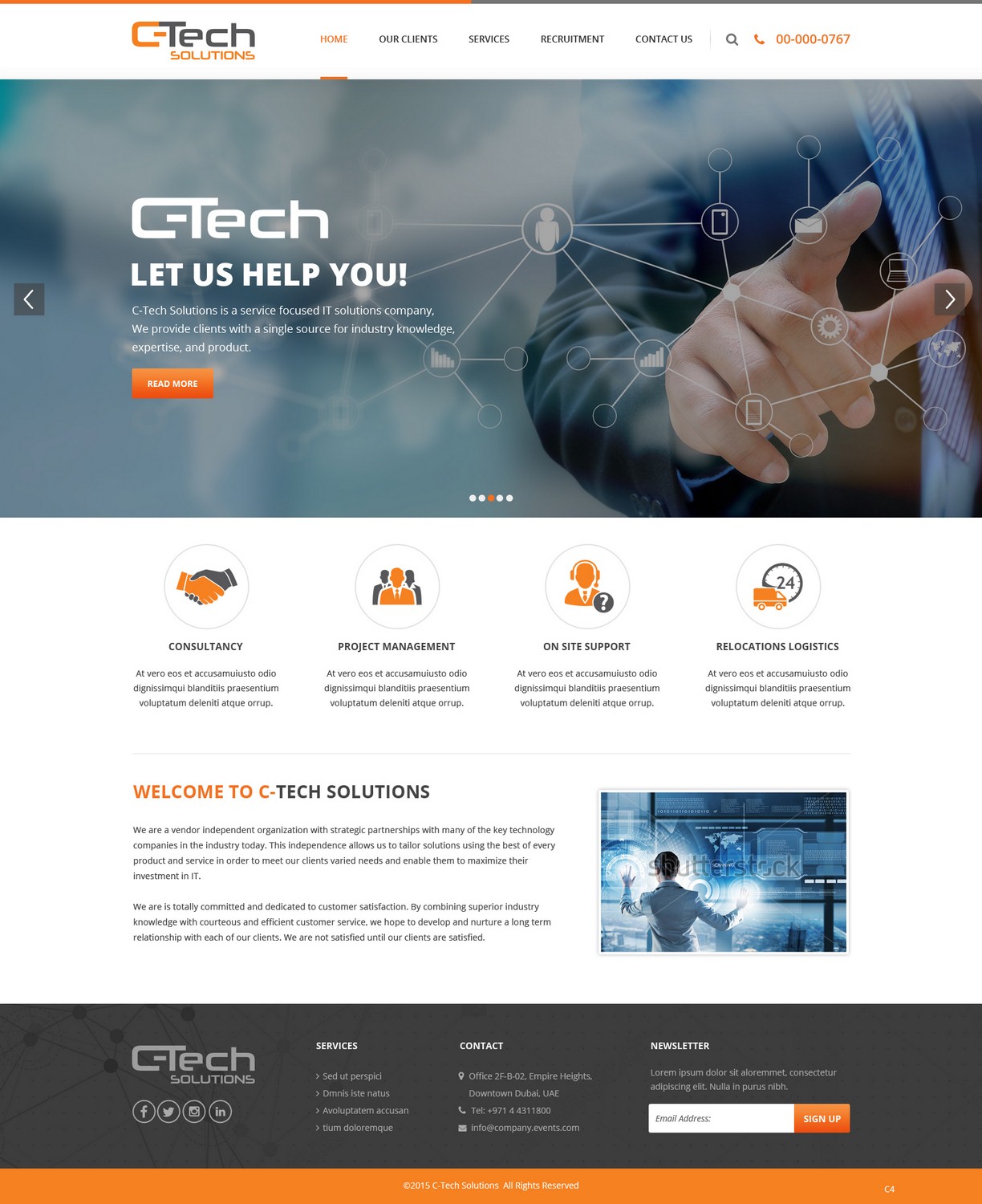 Web Design by pb for C-Tech Solutions | Design #8496177