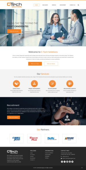 Web Design par pb pour C-Tech Solutions | Design : #8498062