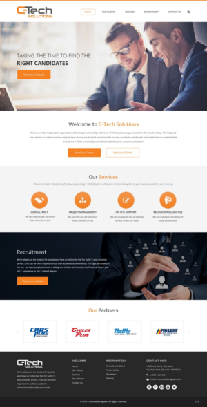 Web Design par pb pour C-Tech Solutions | Design : #8498063