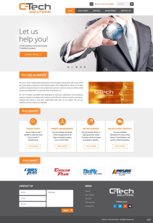 Web Design par pb pour C-Tech Solutions | Design : #8498064
