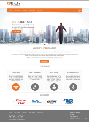 Web Design par pb pour C-Tech Solutions | Design : #8506874