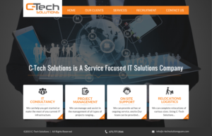 C-Tech Solutions website overhaul | Web Design by Sbss