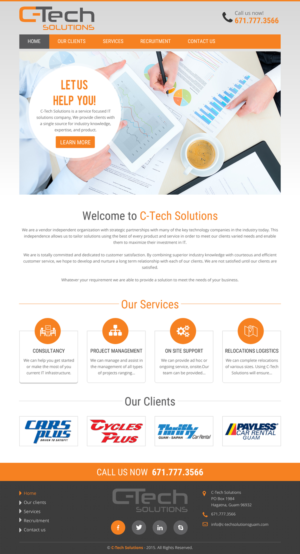 Web Design par rightway pour C-Tech Solutions | Design : #8496793