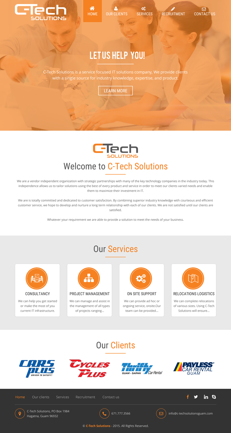 Web Design par rightway pour C-Tech Solutions | Design #8496797