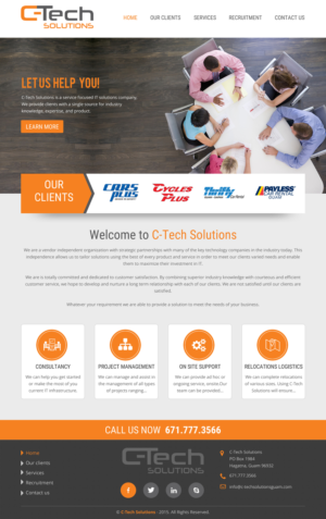 Web Design par rightway pour C-Tech Solutions | Design : #8496802