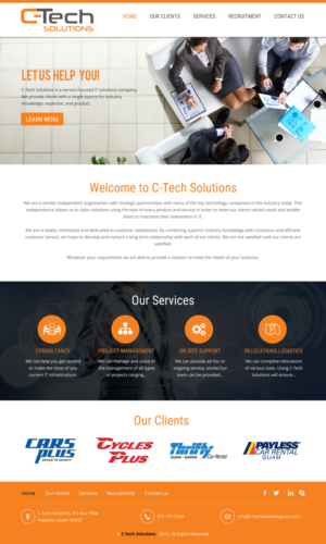 Web Design par rightway pour C-Tech Solutions | Design : #8496806