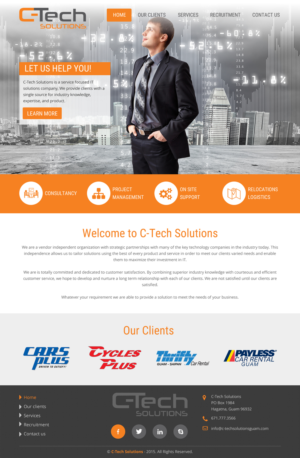 Web Design par rightway pour C-Tech Solutions | Design : #8496808