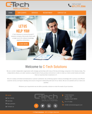Web Design by rightway for C-Tech Solutions | Design: #8496822