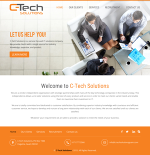 Web Design par rightway pour C-Tech Solutions | Design : #8496824