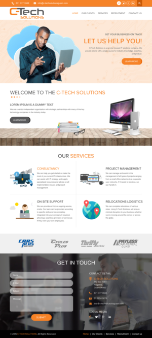 Web Design by rightway for C-Tech Solutions | Design: #8496836