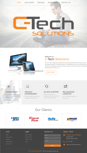 Web Design par rightway pour C-Tech Solutions | Design : #8496841