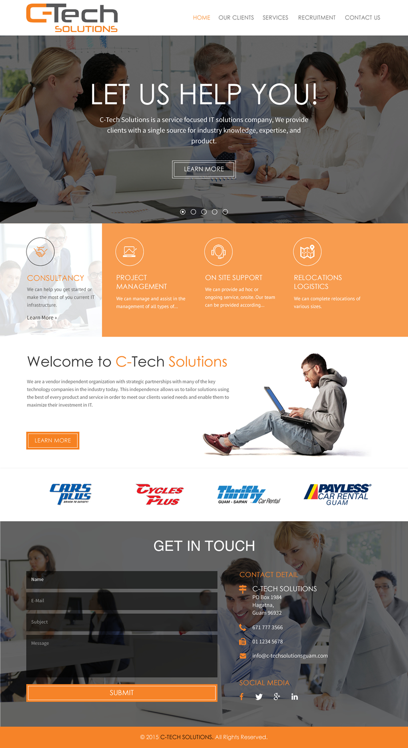Web Design by rightway for C-Tech Solutions | Design #8496843