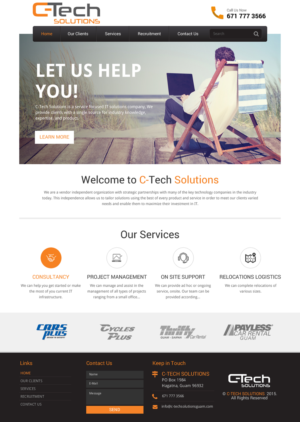 Web Design par rightway pour C-Tech Solutions | Design : #8496846