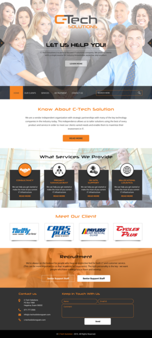 Web Design par rightway pour C-Tech Solutions | Design : #8496852