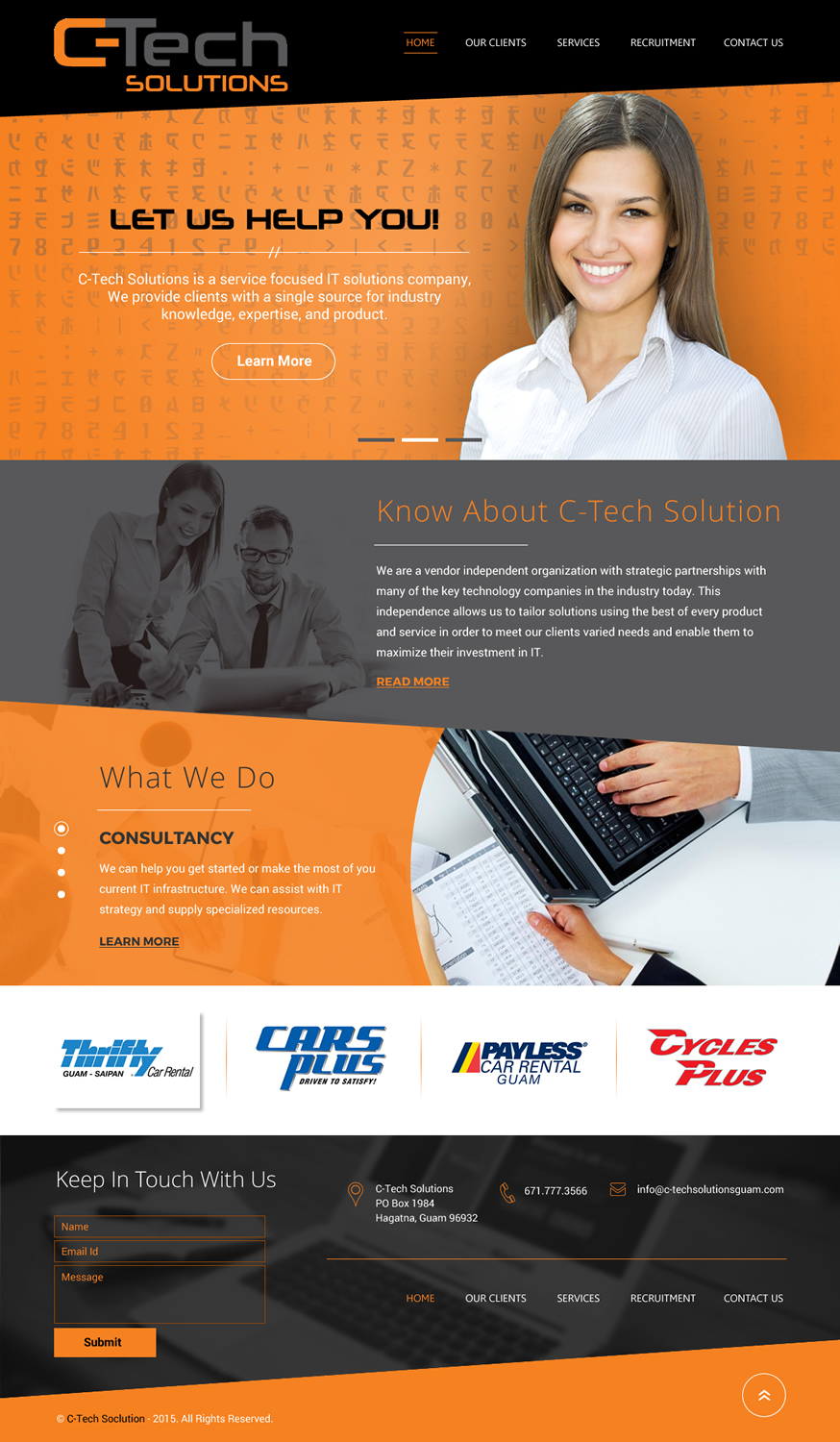 Web Design by rightway for C-Tech Solutions | Design #8496854