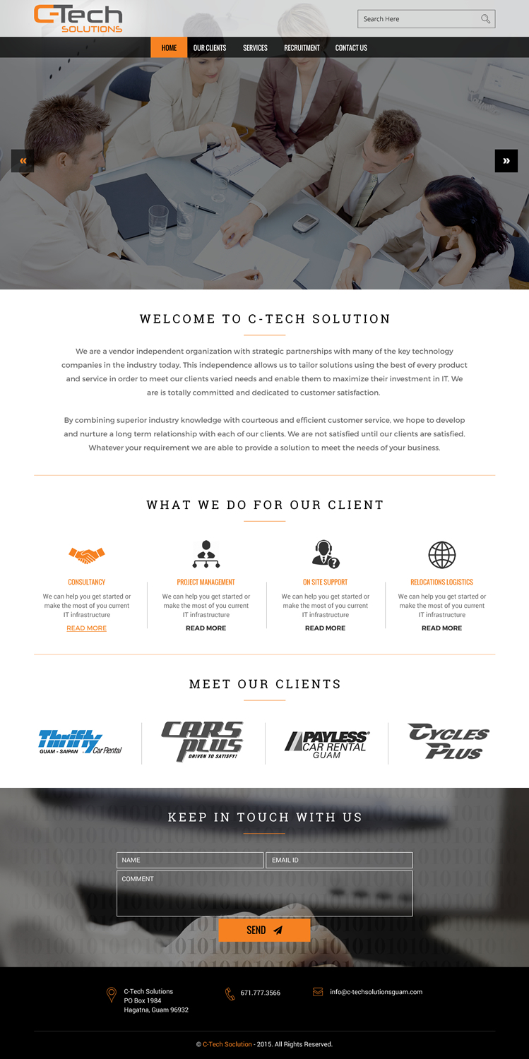 Web Design by rightway for C-Tech Solutions | Design #8496855