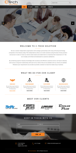 Web Design par rightway pour C-Tech Solutions | Design : #8496855